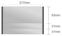 Ds127/BL nástenná tabuľa 217x155 mm design Economy