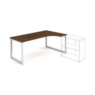 UE O 1800 L pracovný stôl UNI O lavý 180x75,5x120 (80x40) cm s prechodkami