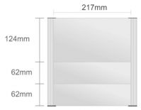 Wt101/BL nástenná tabuľa 217x248mm Design Triangle /124+62+62