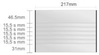 Ac226/BL násten.tabuľa 217x155mm Alliance Classic /46,5+ (5x15,5s)+31
