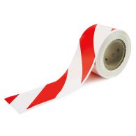 Výstražná páska červeno biela prúžkovaná