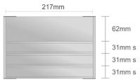 Dc124/BL nástenná tabuľa 217x155 mm design Classic