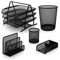 Drôtený Set organizérov + stojan na spinky a pozn.