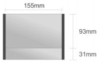 Ds113/BL nástenná tabuľa 155x124 mm design Economy