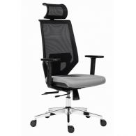 EDGE kancelárska stolička šedá do 130kg, synchro
