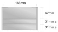 Dc111/BL nástenná tabuľa 186x124 mm design Classic