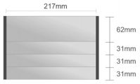 Ds121/BL nástenná tabuľa 217x155 mm design Economy