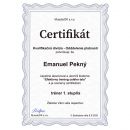 Certifikát Gilosz modrý 170g papier A4/ 25 ks