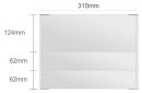 Wc102/S nástenná tabuľa 310x248mm DeSign Classic /124+62+62