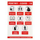 I 3011 S Pokyny COVID 19 samolepka A5