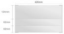Wc103/S nástenná tabuľa 420x248mm DeSign Classic /124+62+62