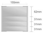 Dc119/BL nástenná tabuľa 155x155 mm design Classic