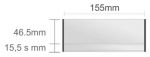 Ac202/BL nástenná tabuľa 155x62mm Alliance Classic /46,5+15,5s