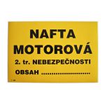 I 169 S Nafta motorová A5 samolepka