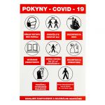 I 3011 S Pokyny COVID 19 samolepka A5