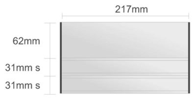 Ac112/BL nástenná tabuľa 217x124mm Alliance Classic /62+31s+31s