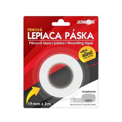 Obojstranná penová lepiaca páska 19mm x 3m 5794