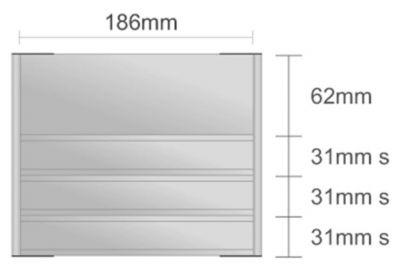 Dc123/BL nástenná tabuľa 186x155 mm design Classic