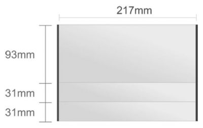 Ac127/BL nástenná tabuľa 217x155mm Alliance Classic /93+31+31