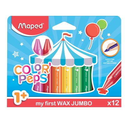 Voskovky Maped Color Peps Wax JUMBO 12 farieb